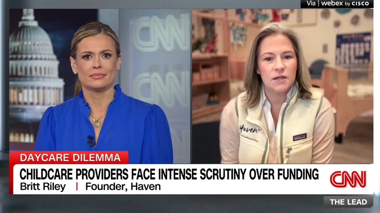Britt Riley, Haven Founder, on CNN